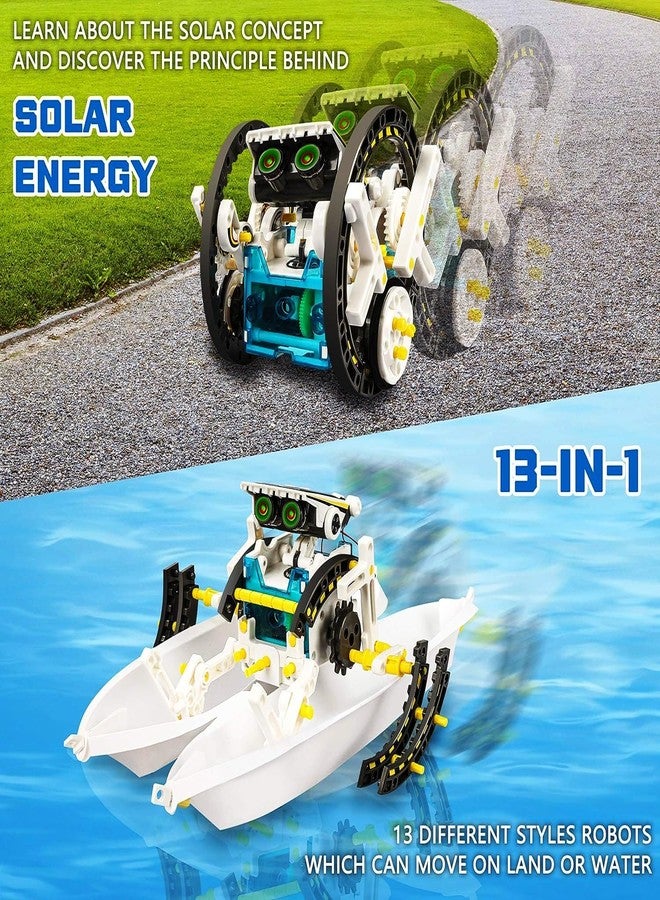 URM لعبة URM® STEM 13 في 1 لإنشاء روبوتات تعمل بالطاقة الشمسية، مجموعة أدوات تعليمية تفاعلية لبناء الروبوتات، لعبة علمية، مجموعة روبوتات بناء تعمل بالطاقة الشمسية، مناسبة للأطفال من عمر 8 إلى 12 سنة، للأولاد والبنات والمراهقين. - Image 4